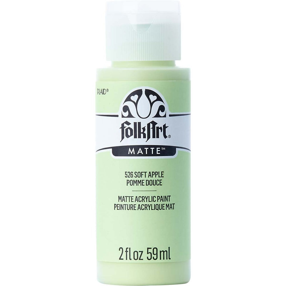 FolkArt Matte Acrylic Paint, 2 oz. - Soft Apple