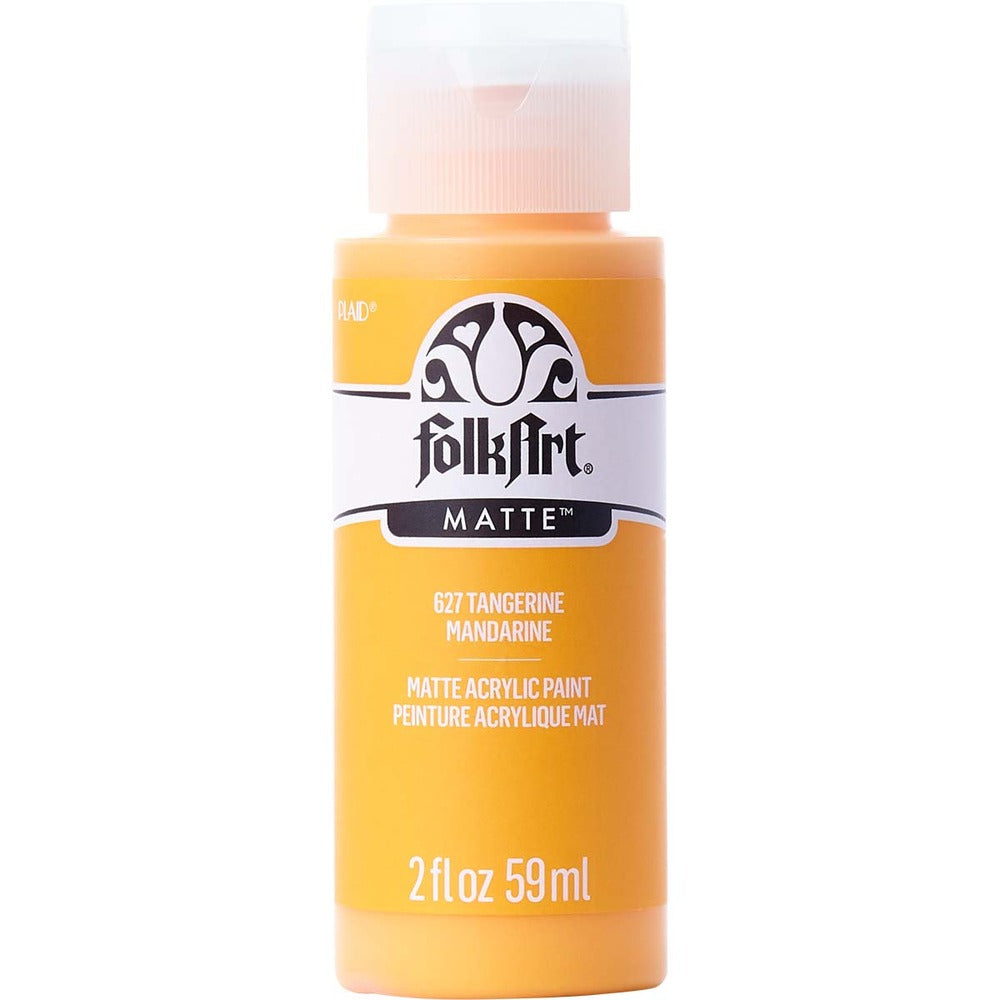 FolkArt Matte Acrylic Paint, 2 oz. - Tangerine