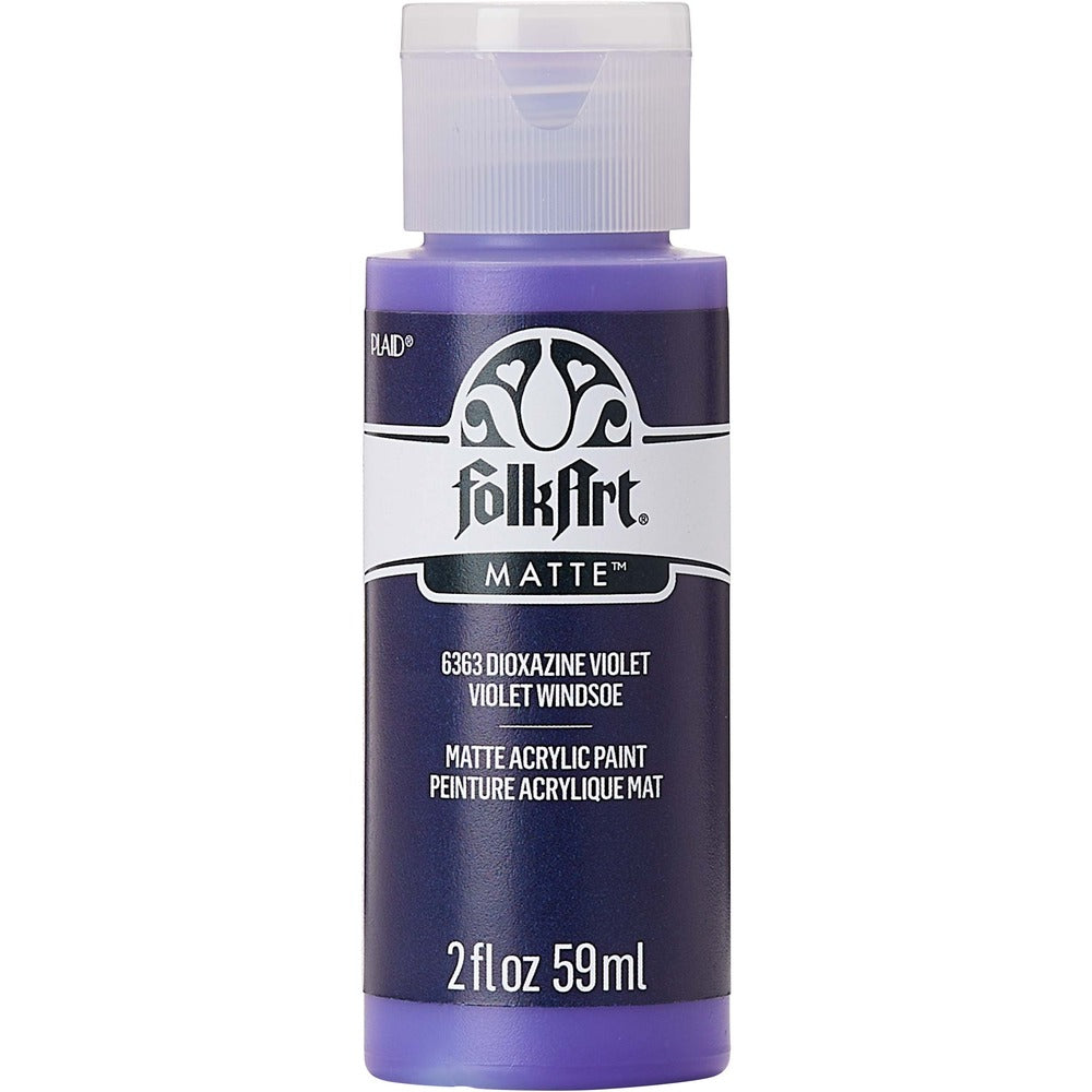 FolkArt Matte Acrylic Paint, 2 oz. - Dioxazine Violet