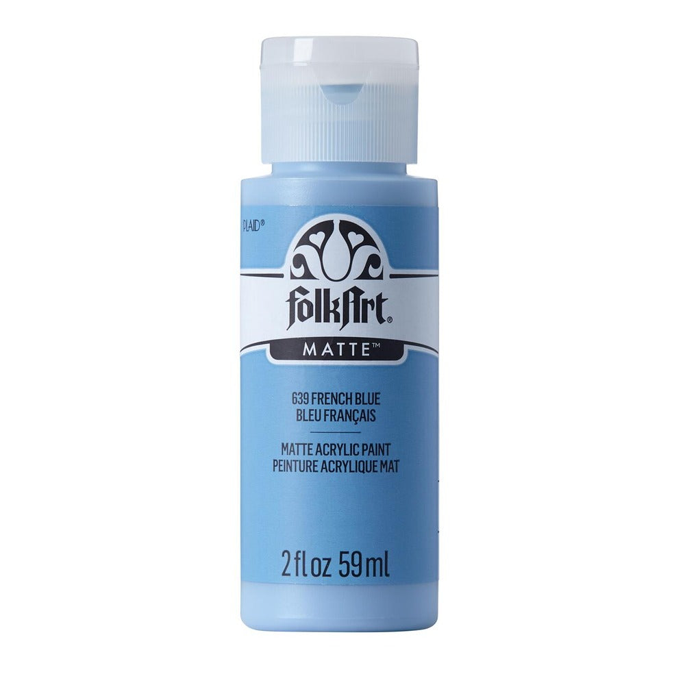 FolkArt Matte Acrylic Paint, 2 oz. - French Blue