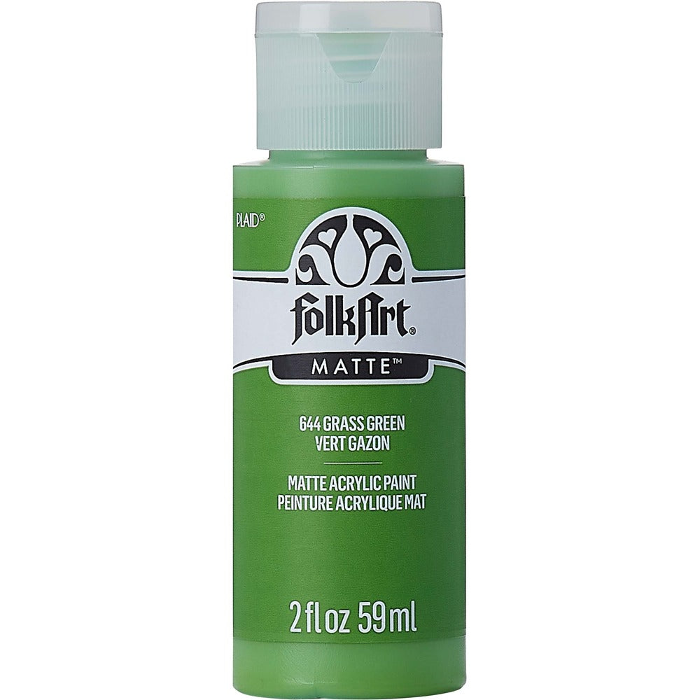 FolkArt Matte Acrylic Paint, 2 oz. - Grass Green