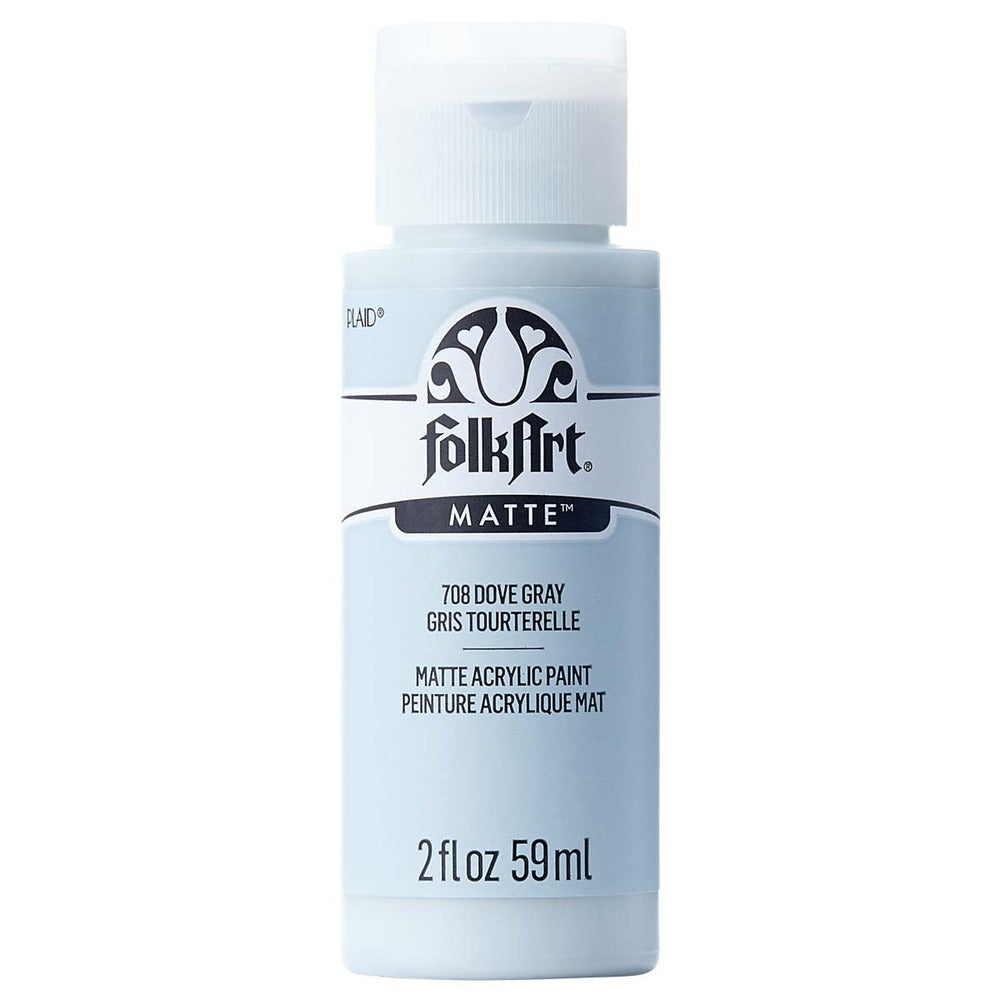 FolkArt Matte Acrylic Paint, 2 oz. - Dove Gray