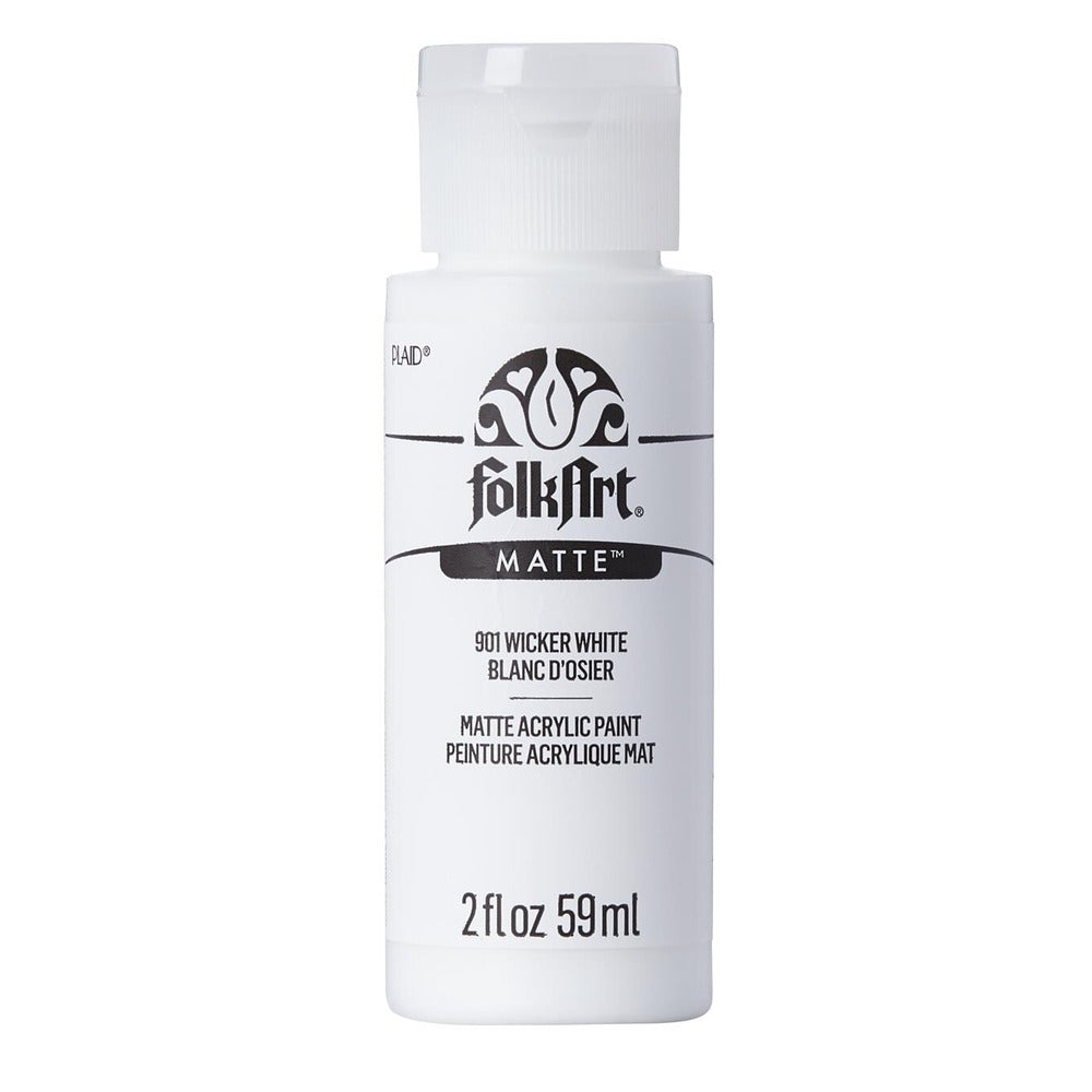 FolkArt Matte Acrylic Paint, 2 oz. - Wicker White