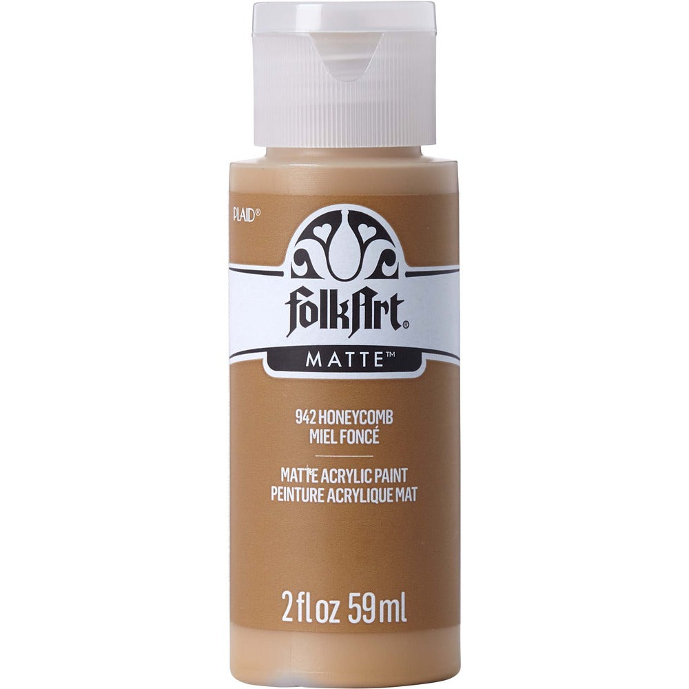 FolkArt Matte Acrylic Paint, 2 oz. - Honeycomb