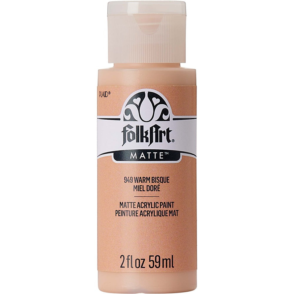 FolkArt Matte Acrylic Paint, 2 oz. - Warm Bisque
