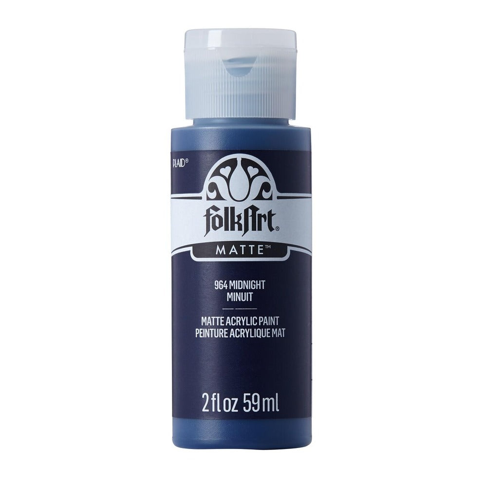 FolkArt Matte Acrylic Paint, 2 oz. - Midnight