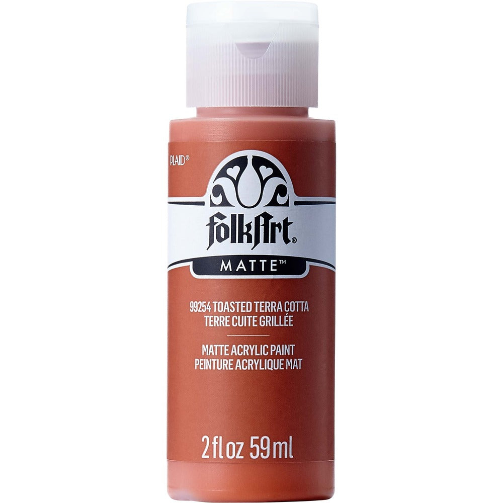 FolkArt Matte Acrylic Paint, 2 oz. - Toasted Terra Cotta