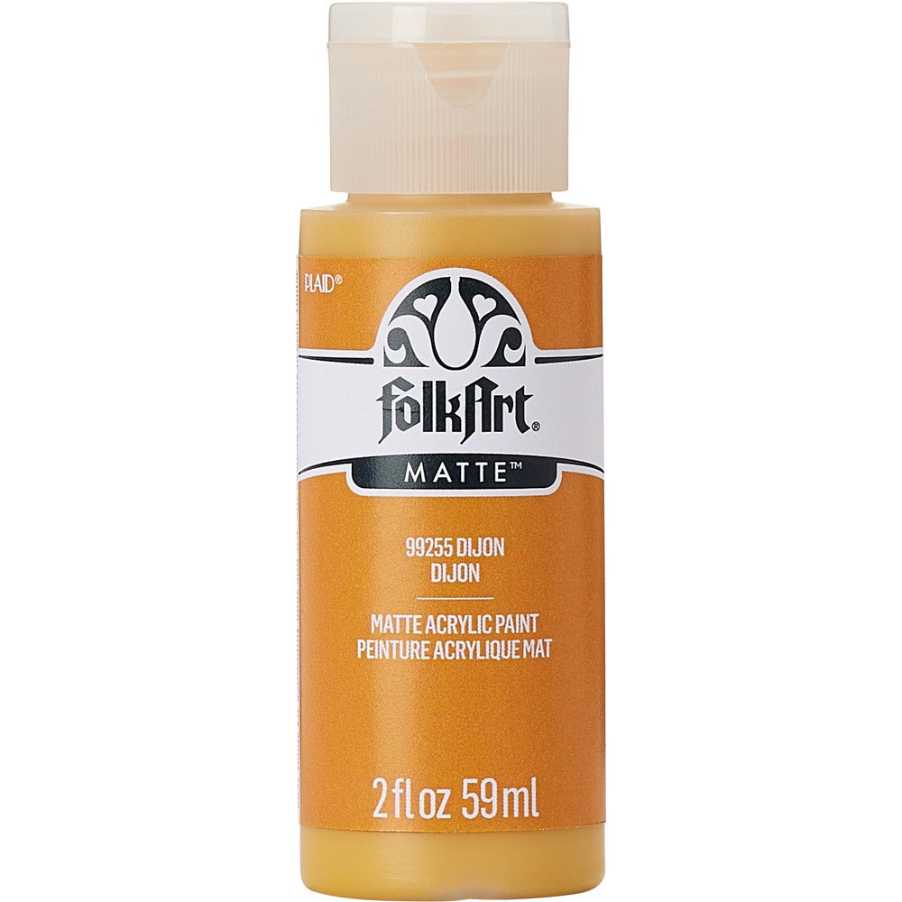 FolkArt Matte Acrylic Paint, 2 oz. - Dijon