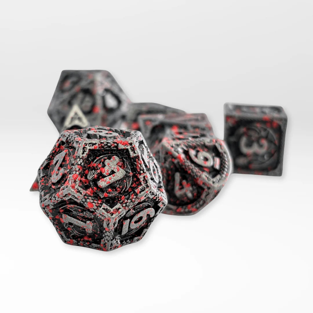 The Blood-Cursed Totem - 7pc Solid Metal Dice Set