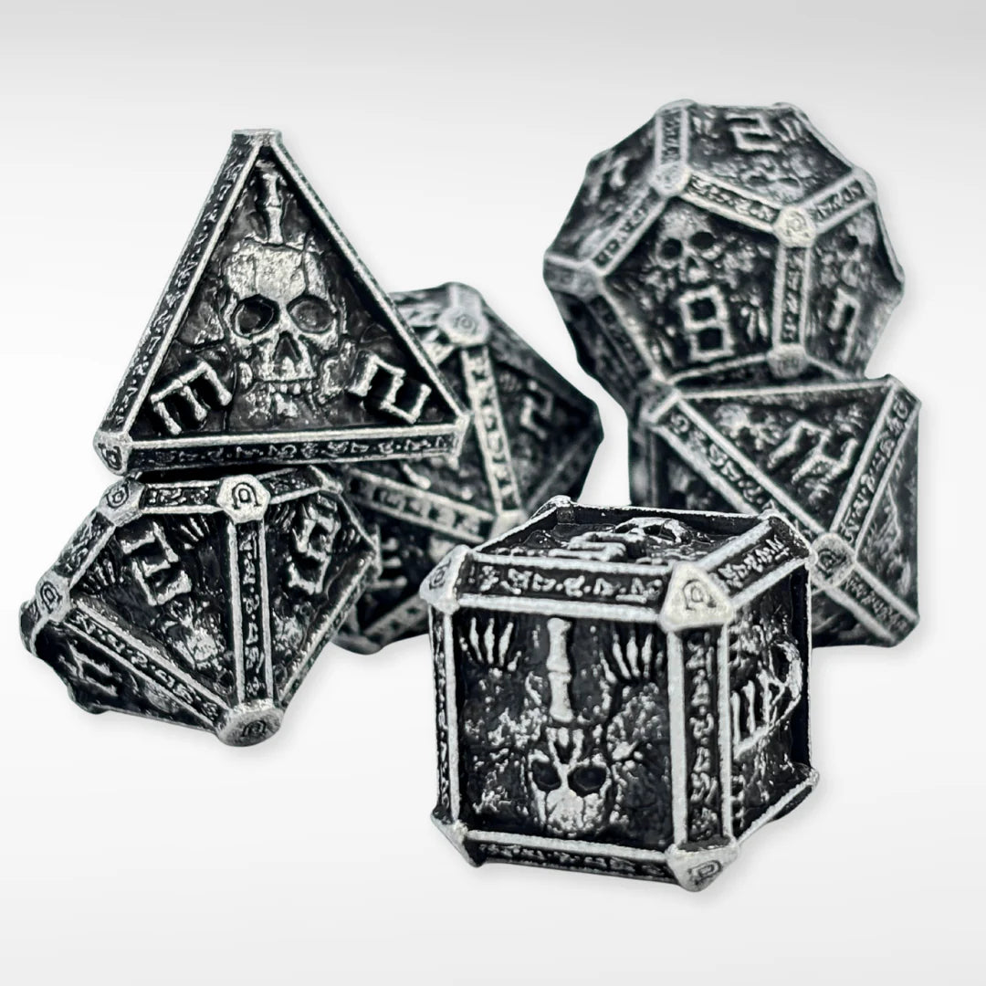 The Wizards Tomb - 7pc Solid Metal Dice Set